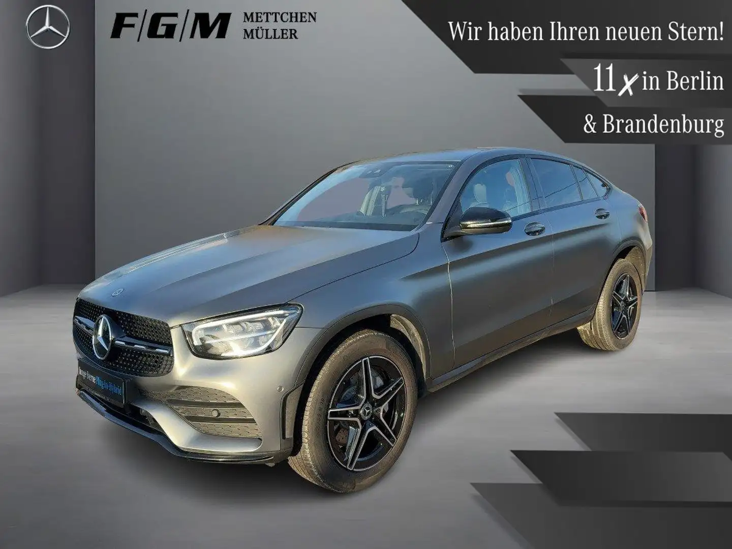 Mercedes-Benz GLC 300 de 4M Coupé AMG Line TWA|CarPlay|EasyPack Grau - 1