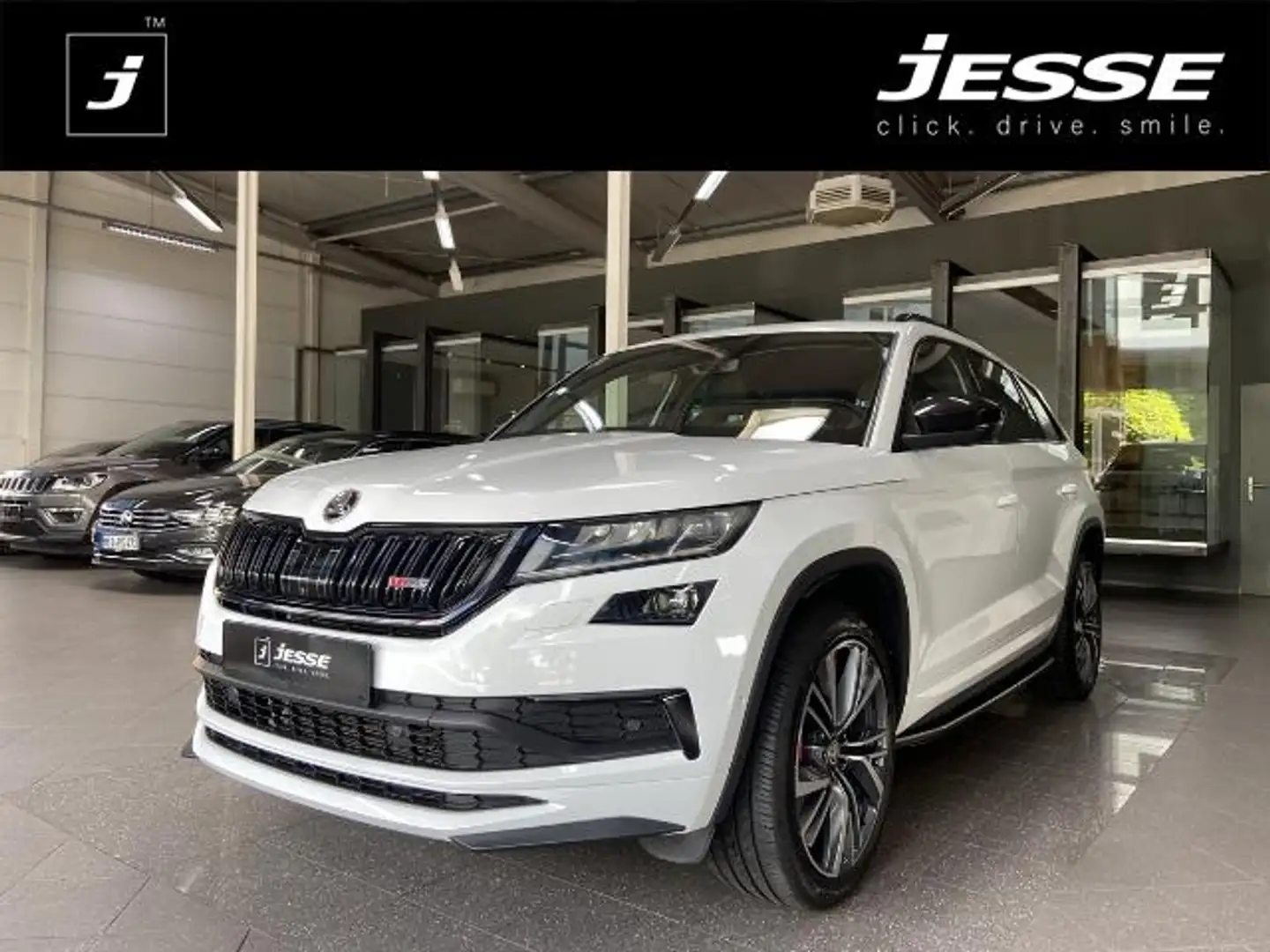 Skoda Kodiaq 2.0 Bi-TDI RS 4x4 LED virtual Pano AHK Standhzg. Weiß - 1