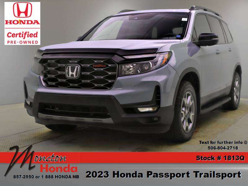 Gray 2023 Honda Passport SUV / Crossover All-Wheel Drive 9-Speed Automatic