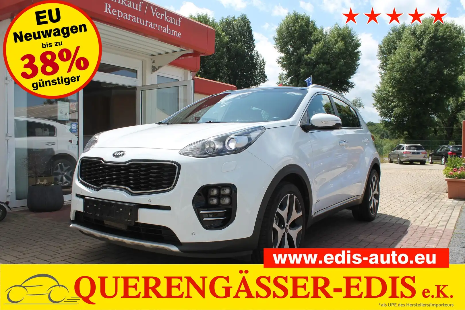 Kia Sportage 1.6  T-GDi AWD "GT-Line" *PANO*Navi*Kessy*SHZv-... Wit - 1