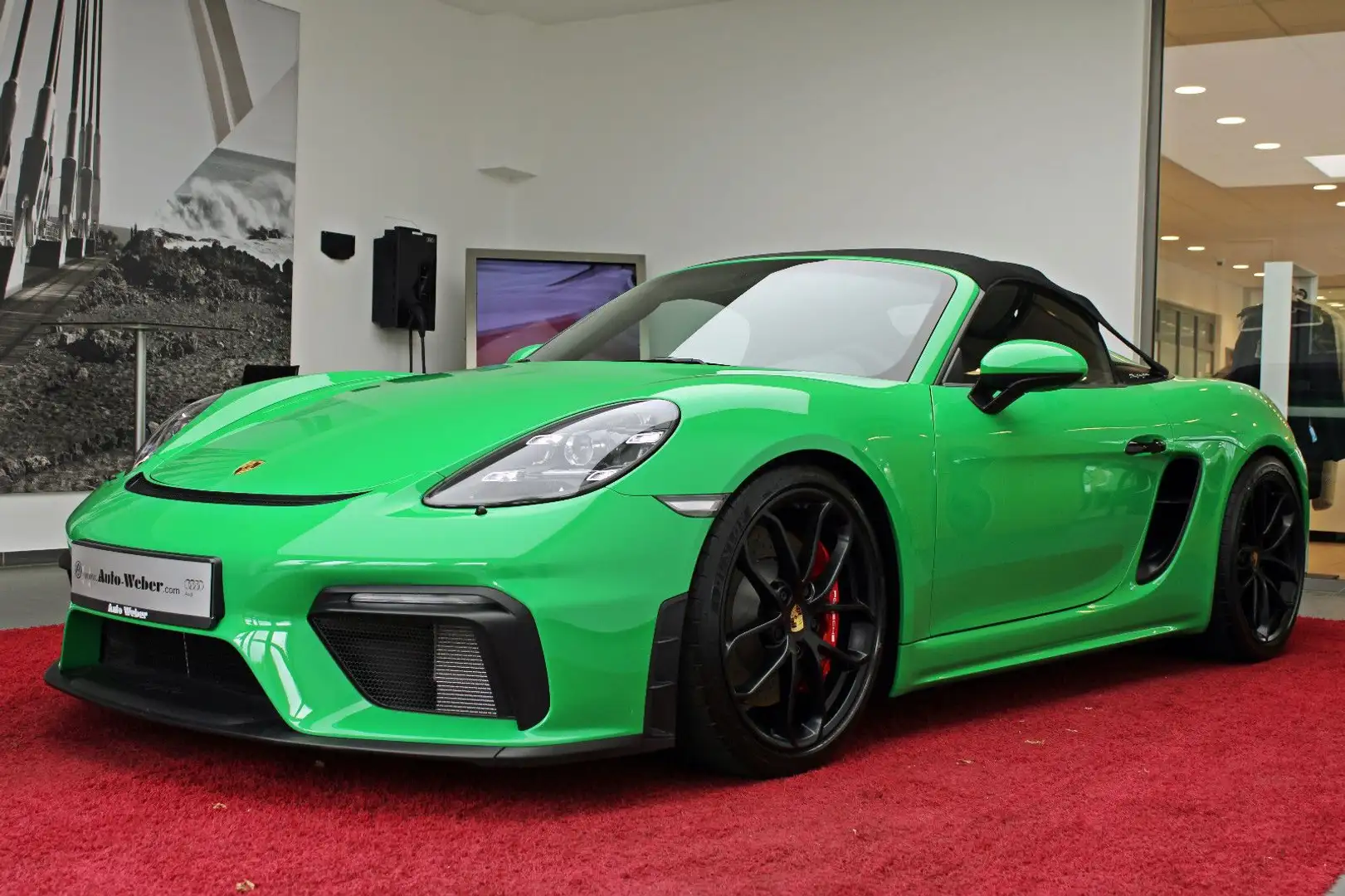 Porsche Boxster 718 Boxster Spyder PDLS CARBON 6-G erst 25km Verde - 2