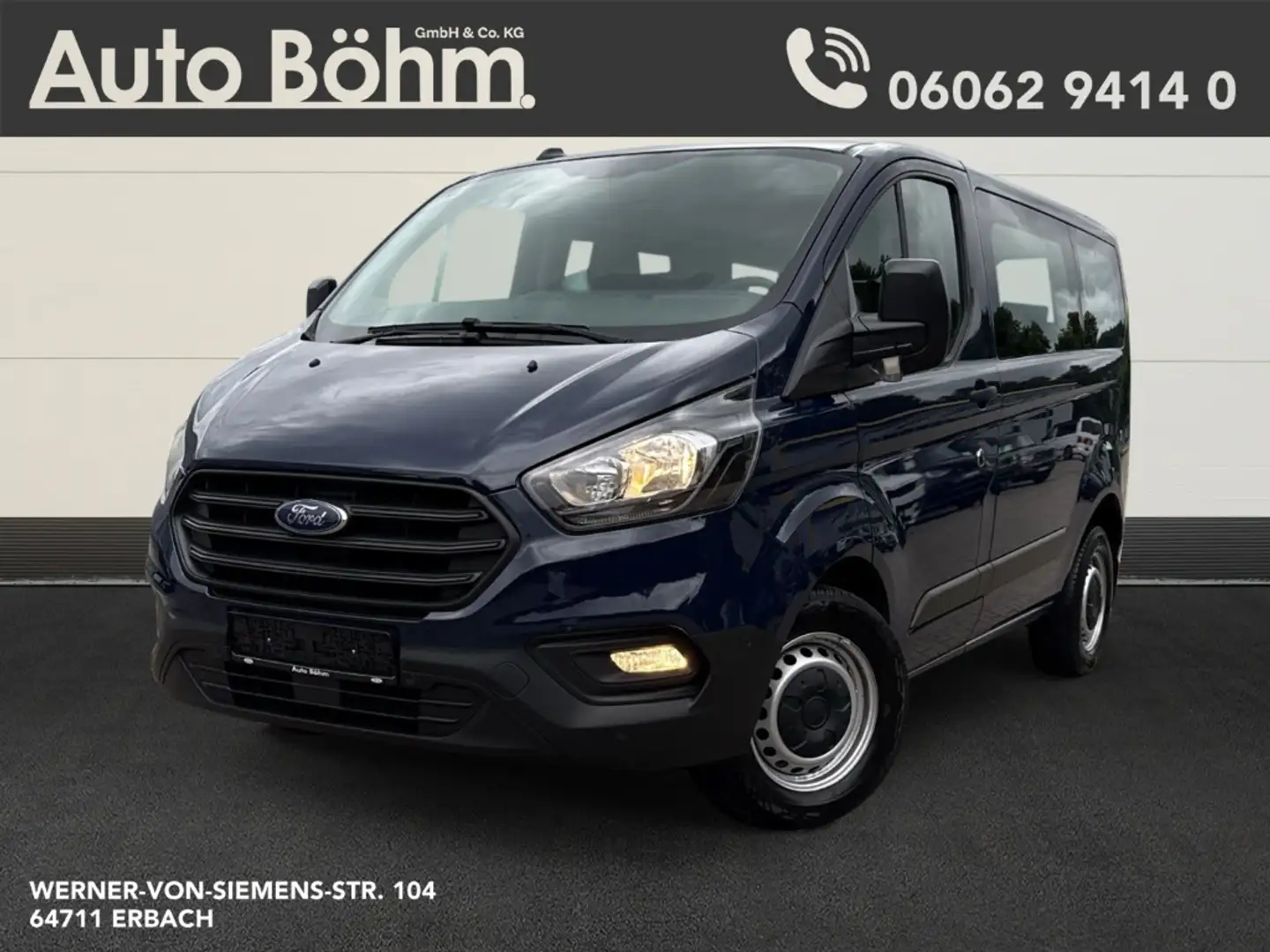 Ford Transit Custom Tourneo 320 L1 2.0 PDC v+h+Klima+AHK+DAB+BT Bleu - 1