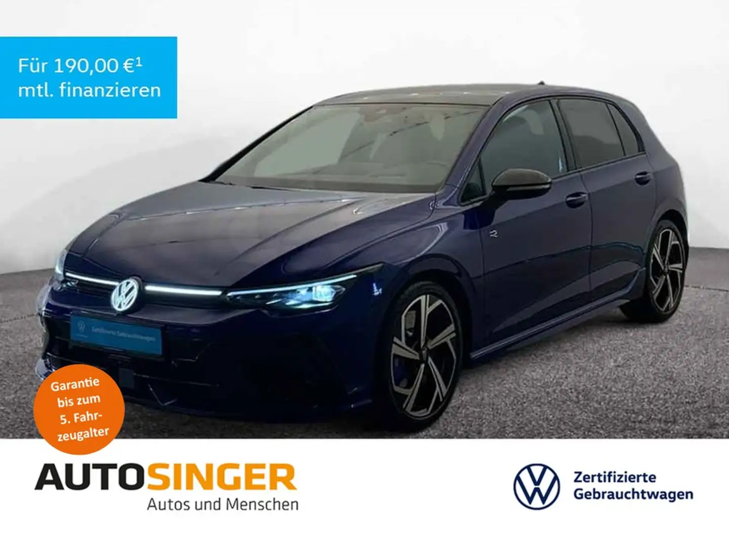 Volkswagen Golf R *FACELIFT*PANO*IQ-L*ACC*DCC*HUD*LEDER*NAV Blau - 1