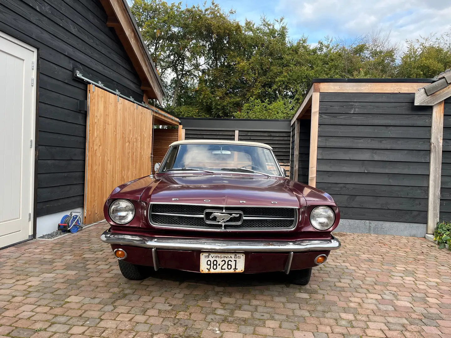 Ford Mustang 1965 6-cilinder convertible Rood - 1