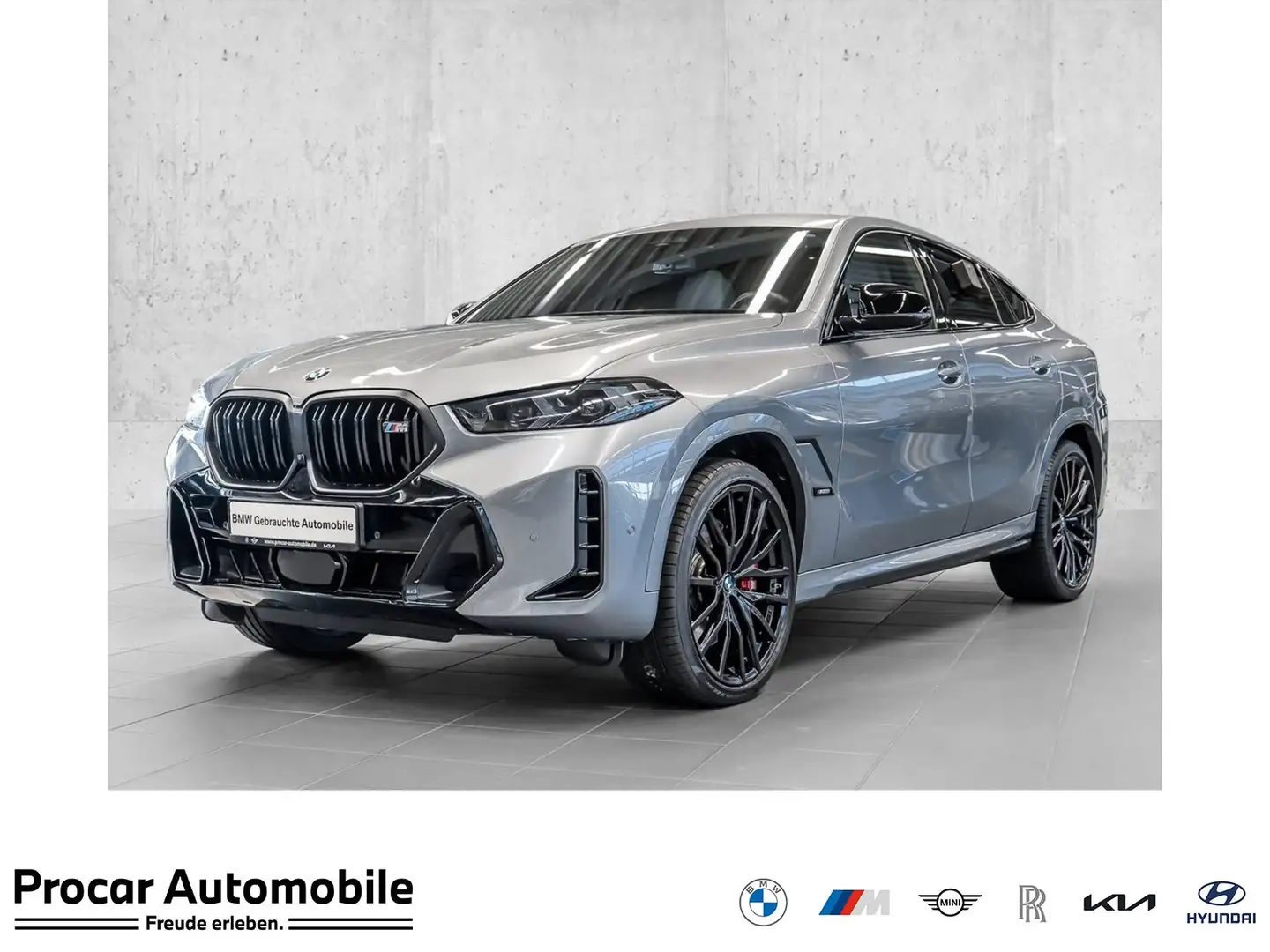 BMW X6 M60i xDrive M Sport PANO ACC AHK Grau - 1