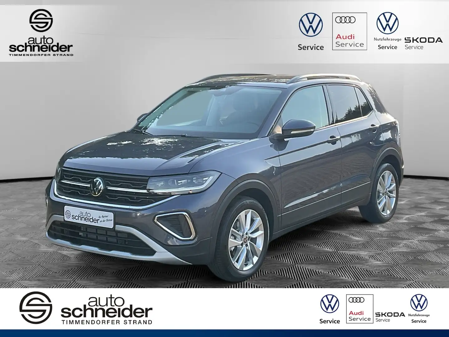 Volkswagen T-Cross T-Cross 1.0 TSI Life DSG EU-Fahrzeug LED/Sitzhzg. Gris - 1