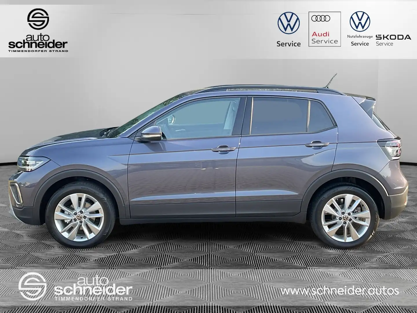 Volkswagen T-Cross T-Cross 1.0 TSI Life DSG EU-Fahrzeug LED/Sitzhzg. Gris - 2