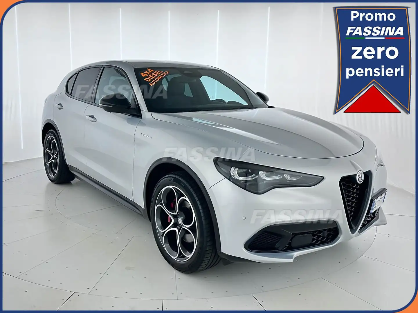 Alfa Romeo Stelvio 2.2 Turbodiesel 210 CV AT8 Q4 Veloce Grigio - 1