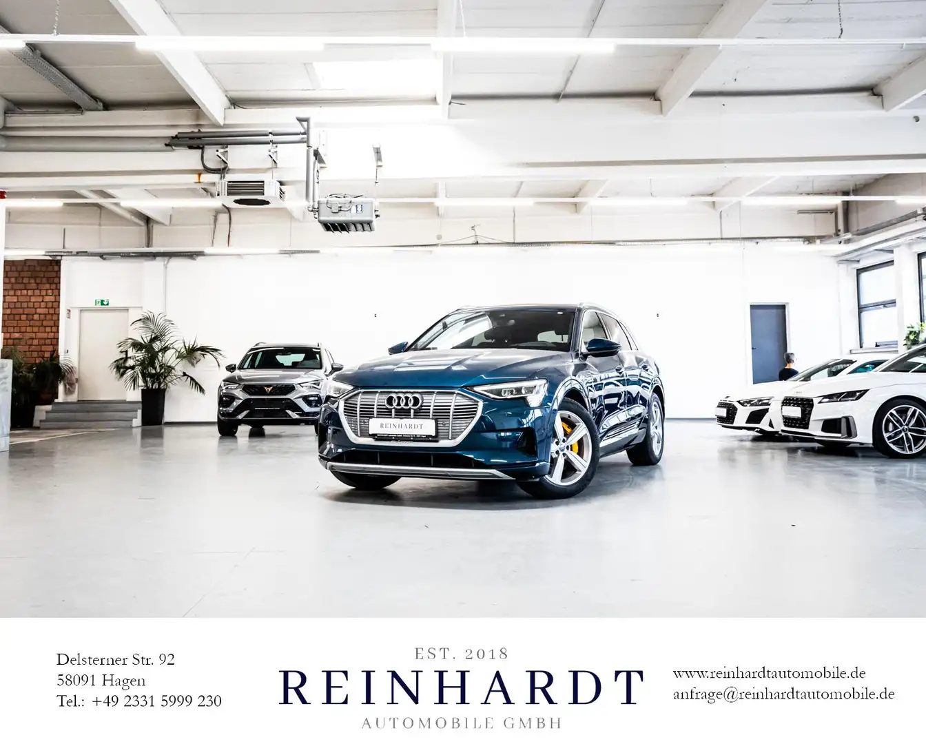 Audi e-tron 50 S LINE/20Z./MATRIX/ACC/HuD/PANO/KAMERA Blau - 1