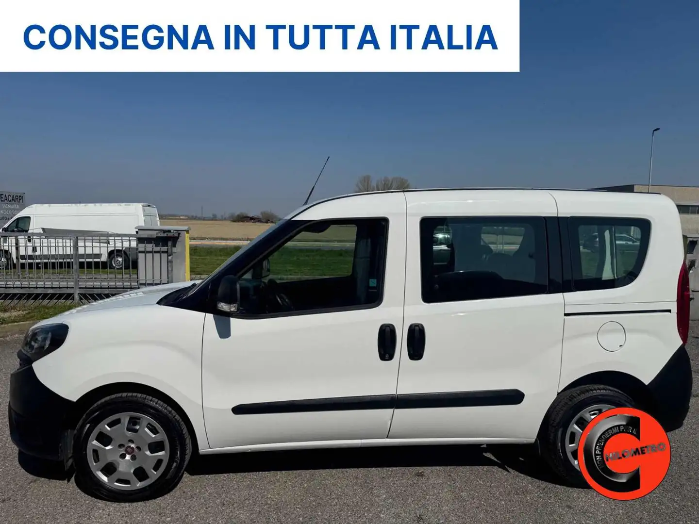 Fiat Doblo 1.3 MJT PC TN COMBI N1 E6D 5 POSTI AUTOCARRO+IVA- Blanc - 2