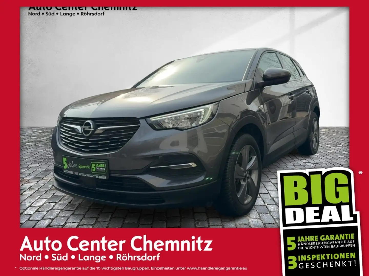 Opel Grandland AT8 Hybrid Edition LED/Navi/KlimaA/PDC Gris - 1