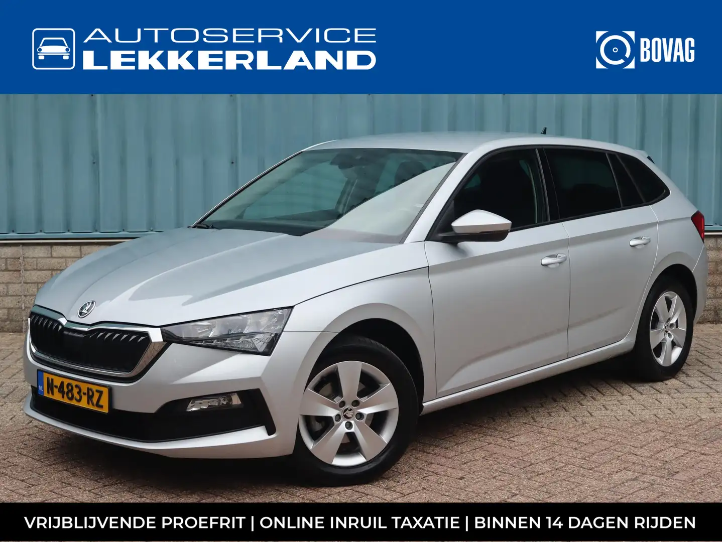 Skoda Scala 1.0 TSI 110pk AUTOMAAT DSG | AIRCO | NAVI | APPLE Grijs - 1