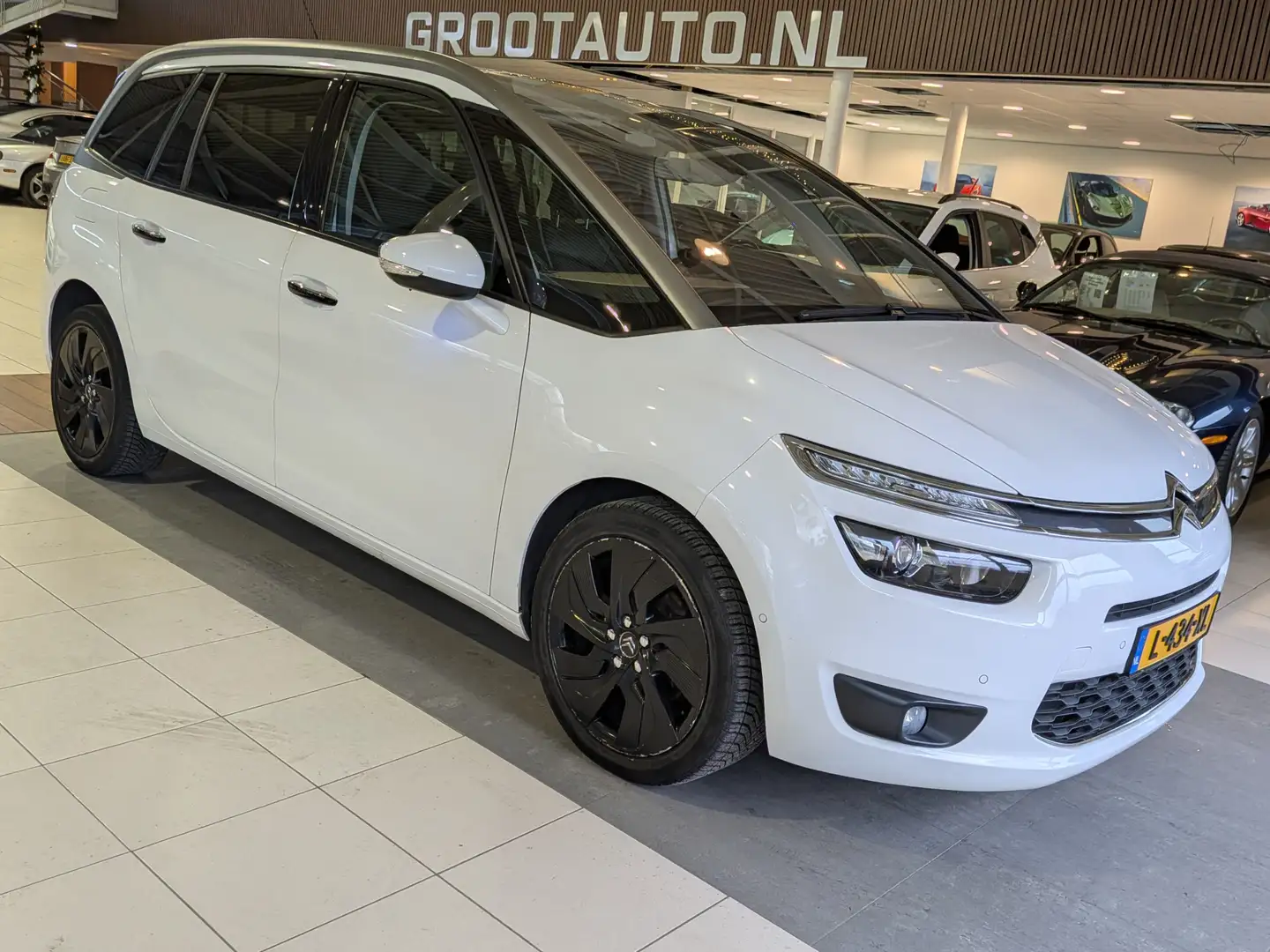 Citroen Grand C4 Picasso 1.6 THP Exclusive Airco, Cruise Control, Stuurbekr Wit - 1