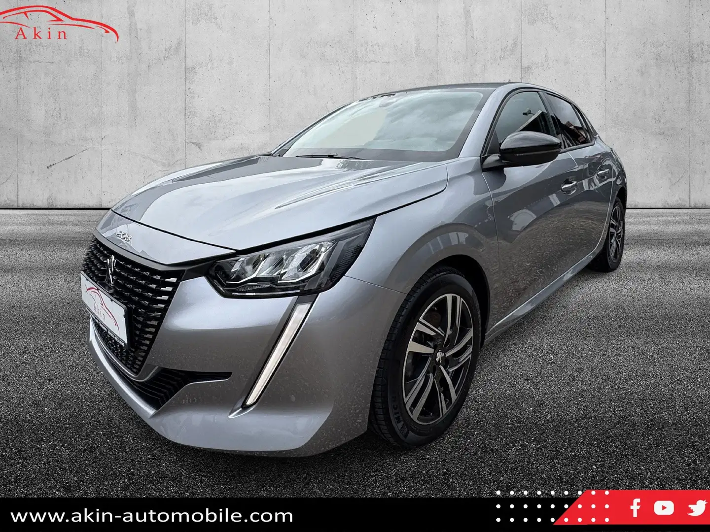 Peugeot 208 Navi Leder LED Kamera Grau - 1