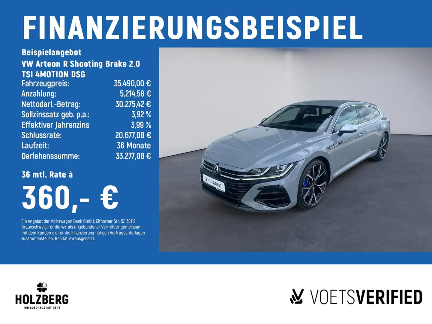 Volkswagen Arteon R Shooting Brake 2.0 TSI 4MOTION DSG NAVI+RFK+AHK Gris - 2