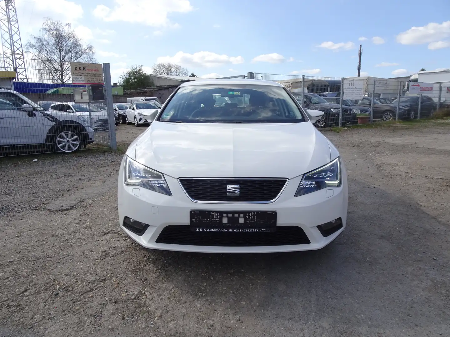 SEAT Leon Style 2.0 TDI Kilmaautomatik Euro 6 1Hand ZH Blanco - 1