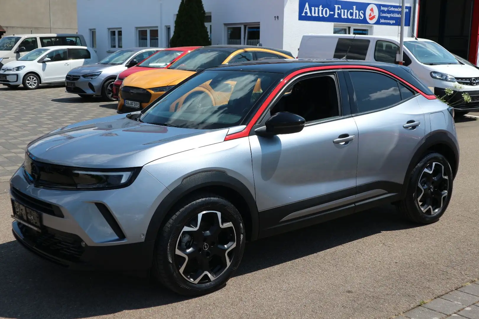Opel Mokka-E GS Line KAMERA ALU WÄRMEPUMPE TEILLEDER Silber - 1