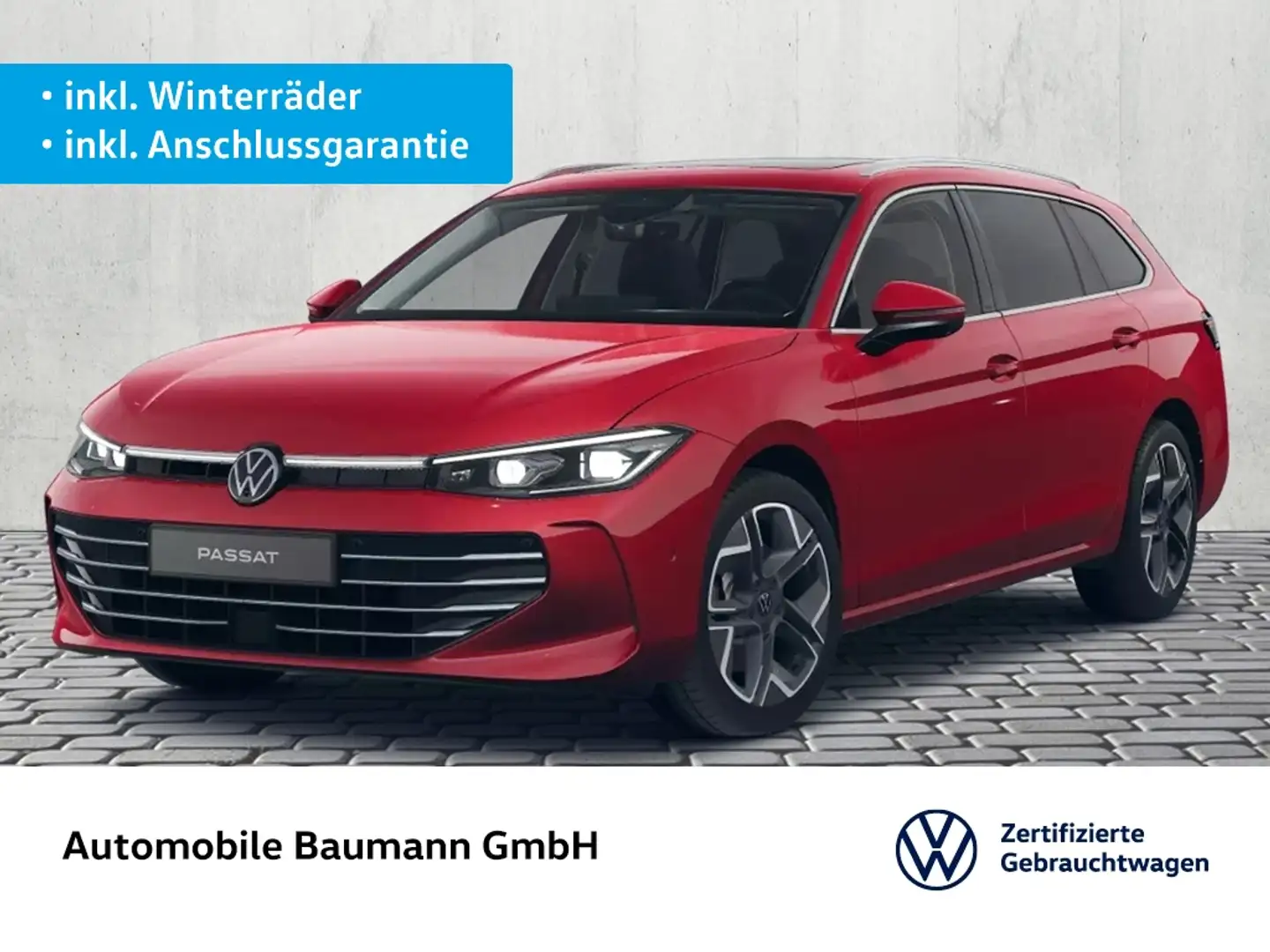 Volkswagen Passat Variant 2.0 TDI DSG 4M *AHK*STDHZG*PANO* Rot - 1
