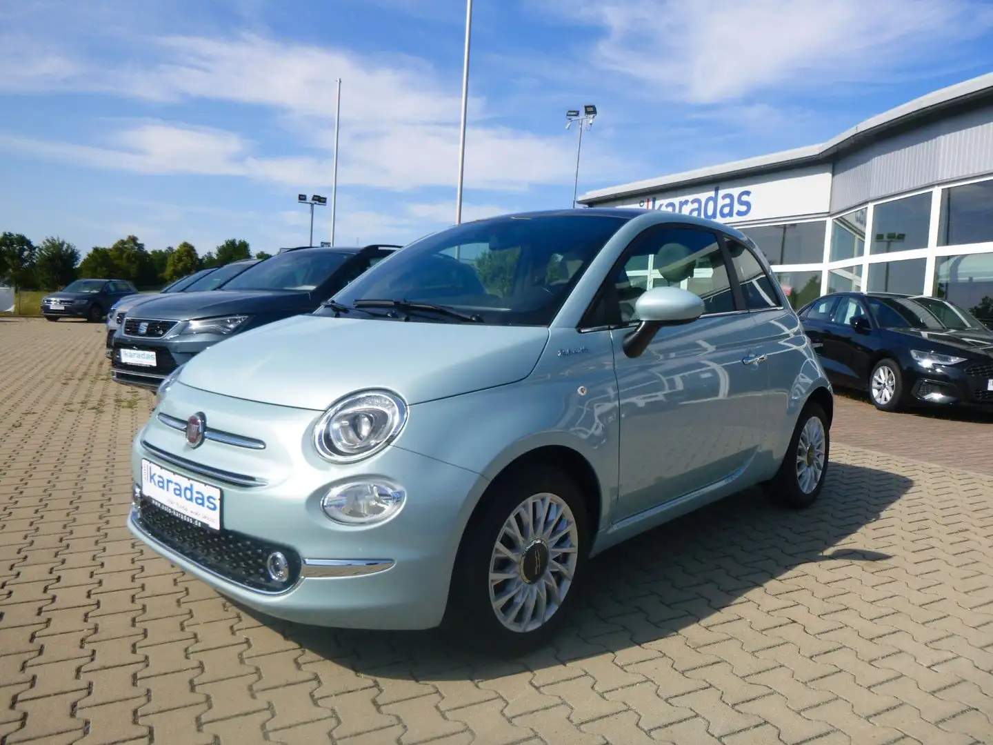 Fiat 500 Dolcevita 16.974 KM/PANO/PDC hinten Blau - 1