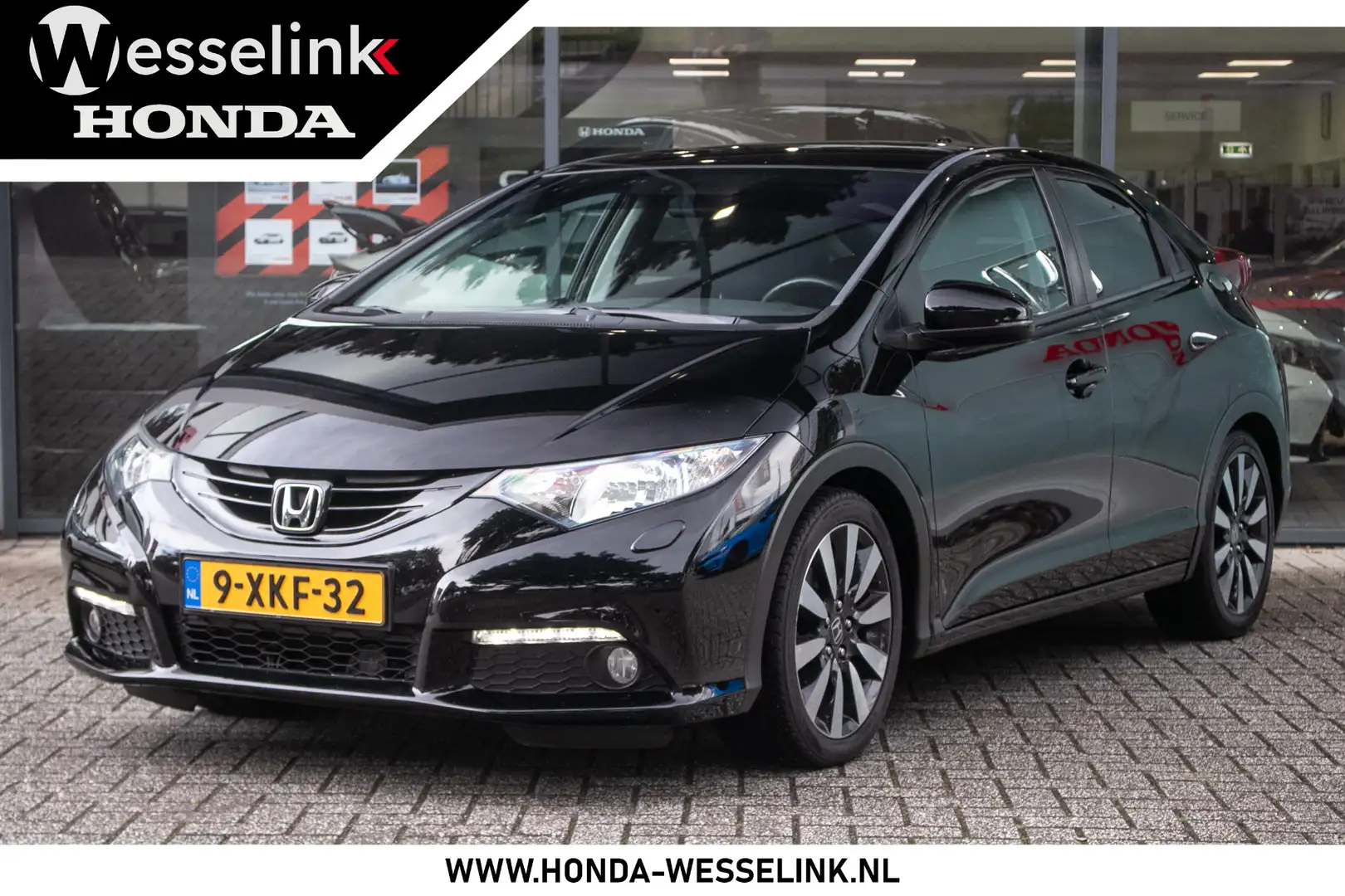 Honda Civic 1.4 Sport All in rijklaarprijs | Dealer onderh. | Zwart - 1