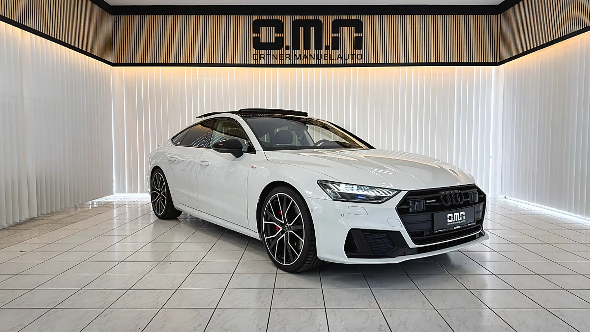 Audi A7 55 TFSIe quattro *S7*/PANO /Laser /AHK /HUD /So... Weiß - 2