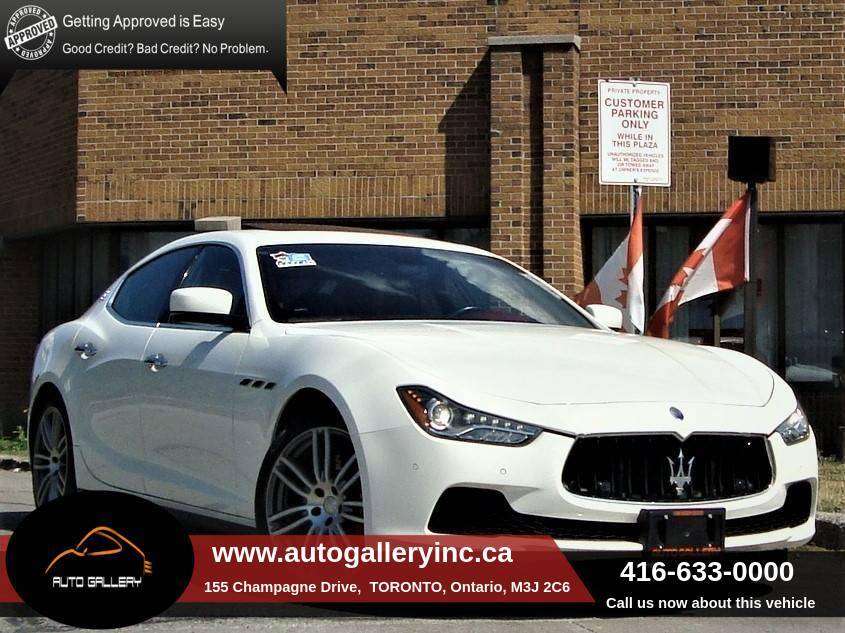 2016 Maserati Ghibli SQ4|BSA|ACC|NAVI|CAMERA|SUNROOF|H/C SEATS|H. STEER