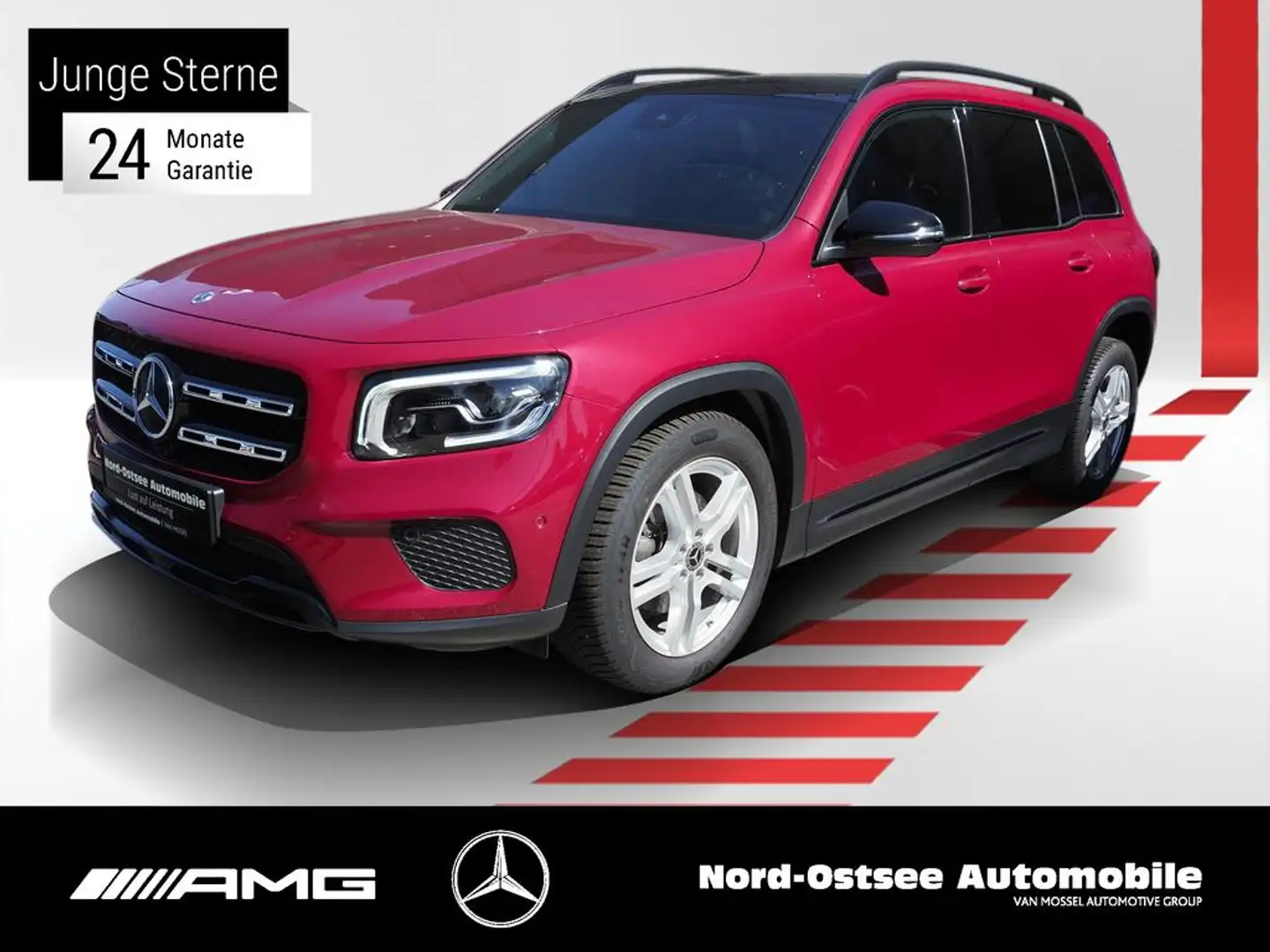 Mercedes-Benz GLB 200 PROGRESSIVE NIGHT PANO LED KAMERA Rot - 1