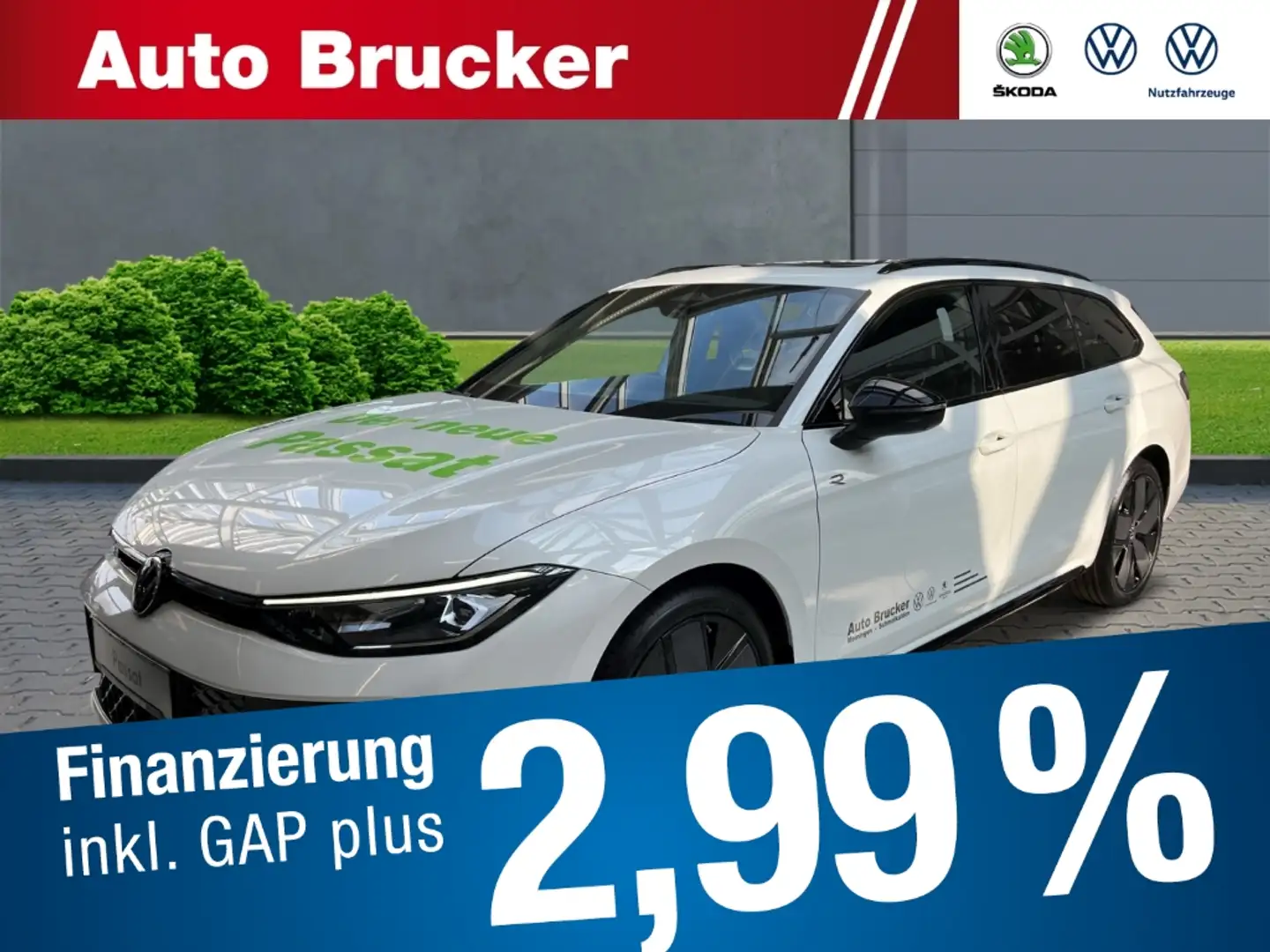 Volkswagen Passat Var. 2.0 TDI+R-line+DSG+LED+Navi+AHK+Pano+Black St Wit - 1