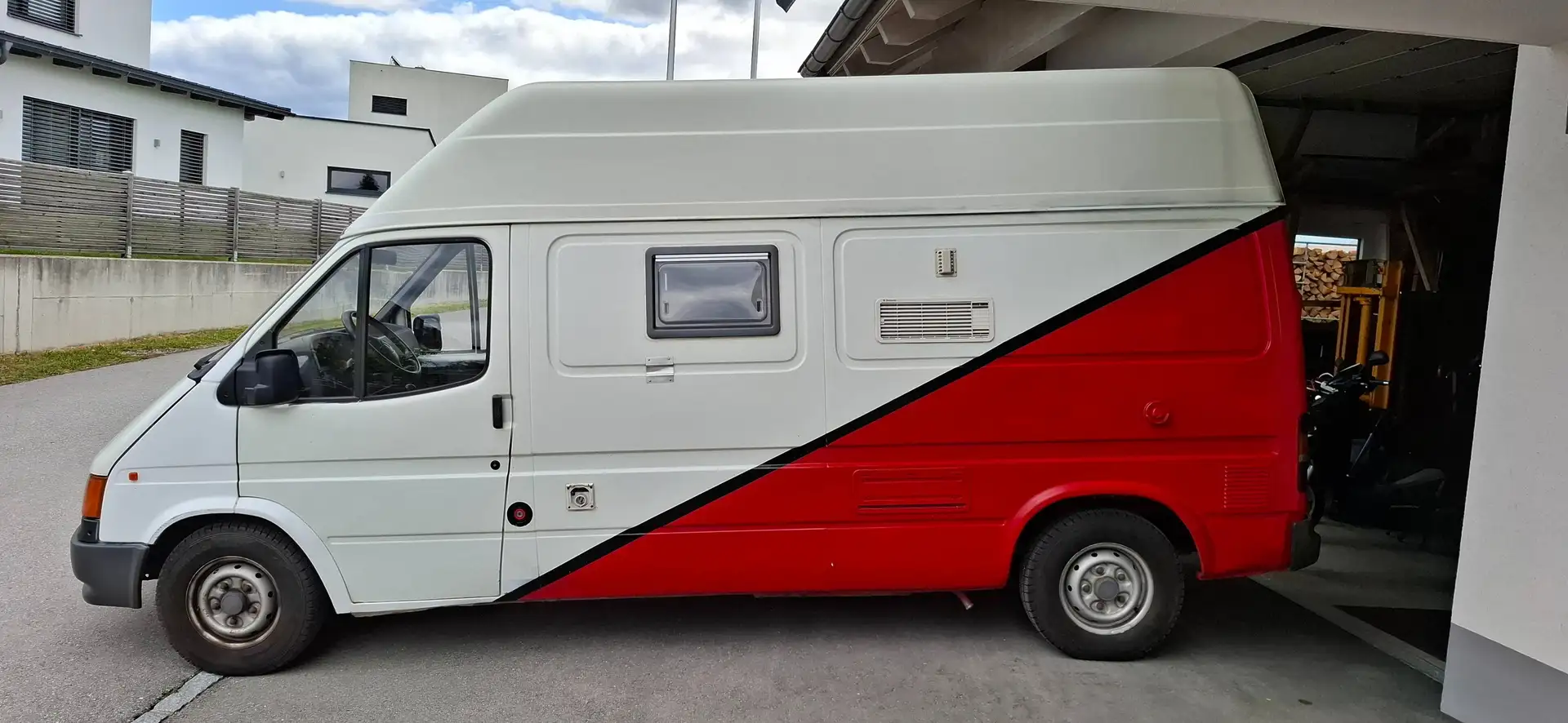 Ford Transit Transit ELD 100L 2,5 Hochdach,Camping,Motocross, Weiß - 2