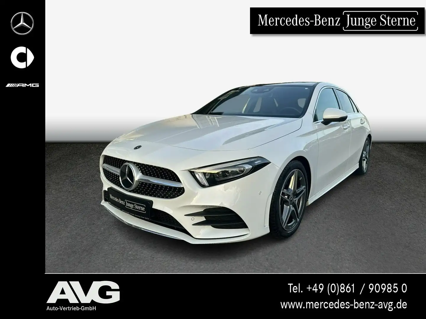 Mercedes-Benz A 250 A 250 4M AMG Pano MBEAM SoundSys Stdhz Distr AHK Weiß - 1