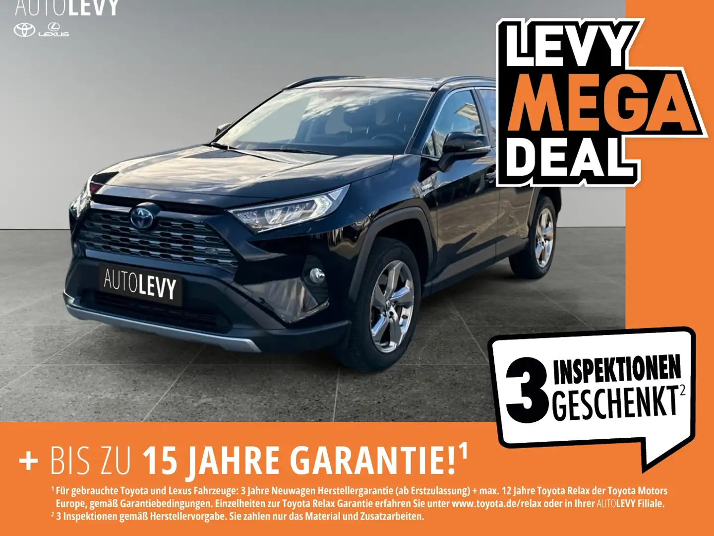 Toyota RAV 4 RAV4 2.5 Hybrid Team D +Allwetter+CarPlay+PDC+ Schwarz - 1