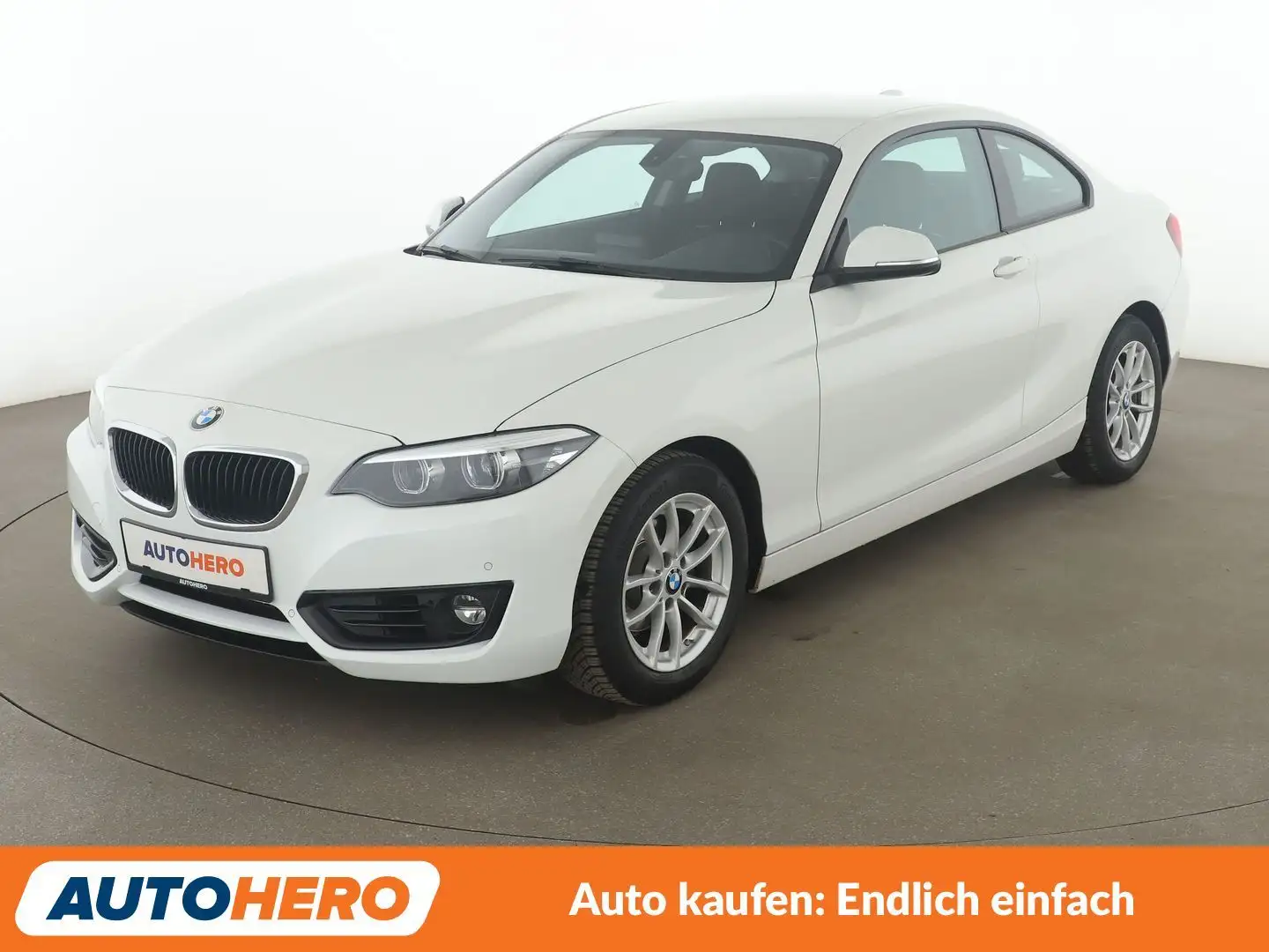 BMW 218 218i Advantage Aut.*NAVI*LED*TEMPO*PDC*SHZ* Weiß - 1