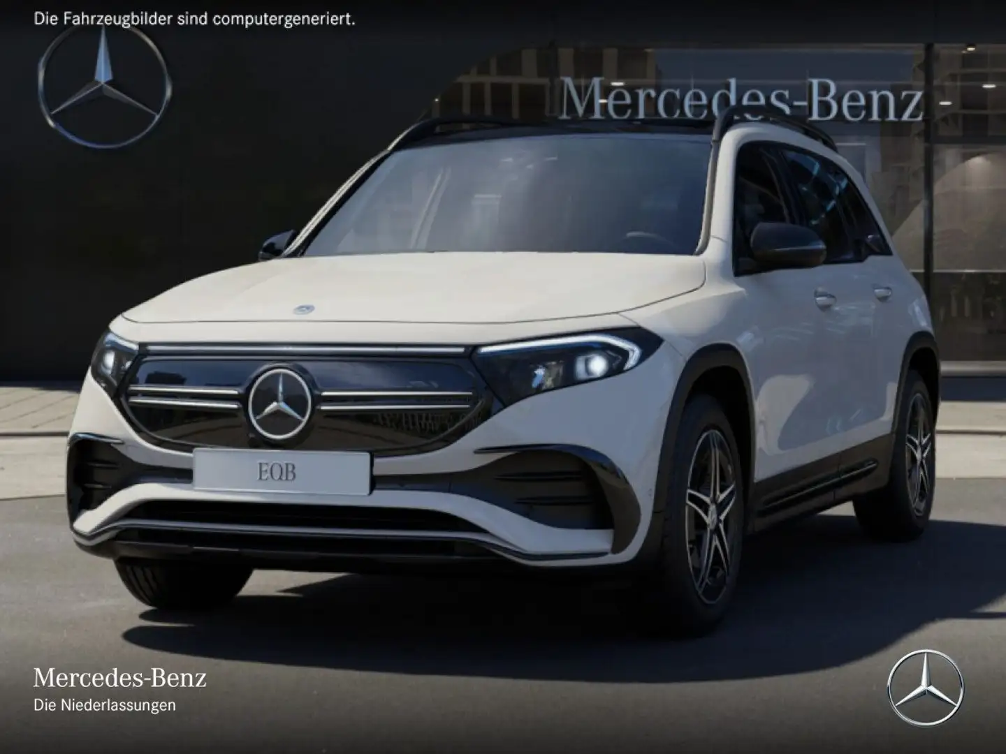 Mercedes-Benz EQB 300 4M AMG+NIGHT+PLUS-PAKET+PANO+KAMERA Weiß - 2