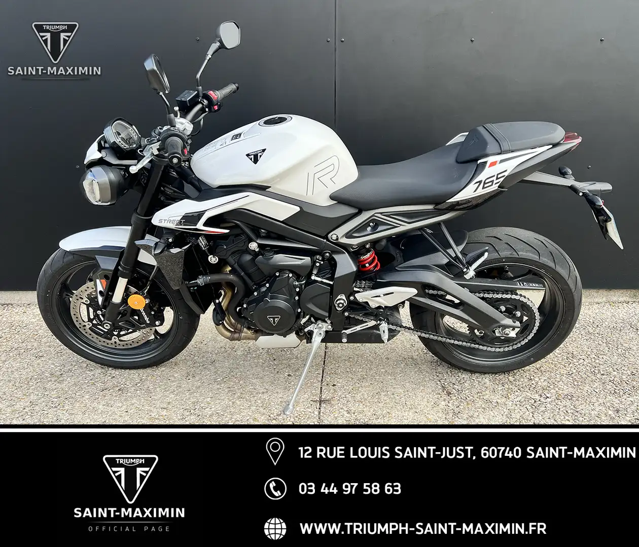 Triumph Street Triple 765 Weiß - 2
