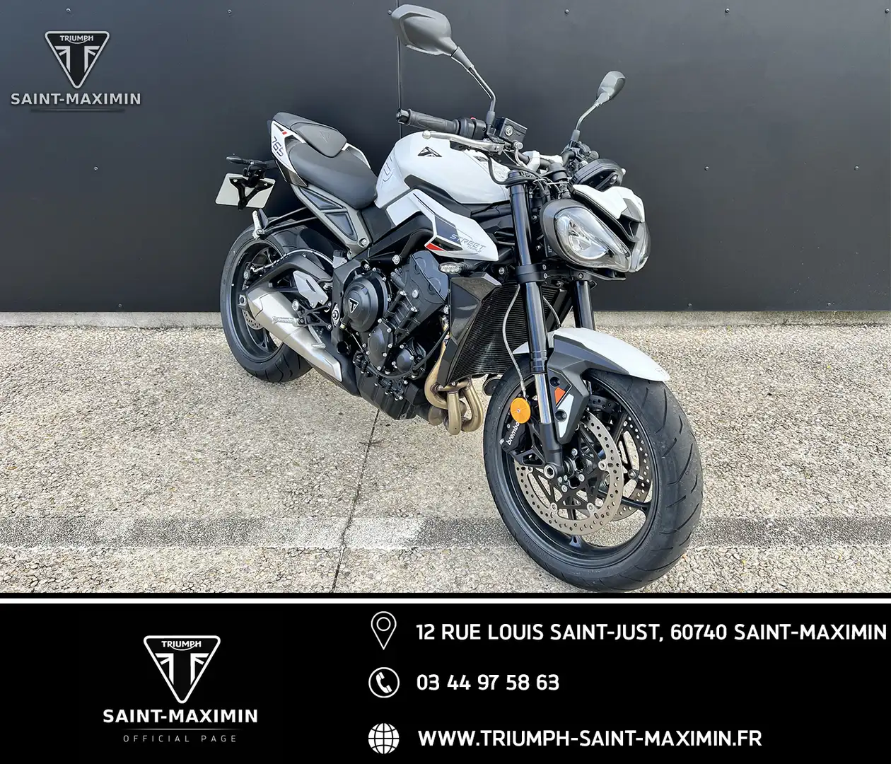 Triumph Street Triple 765 Alb - 1
