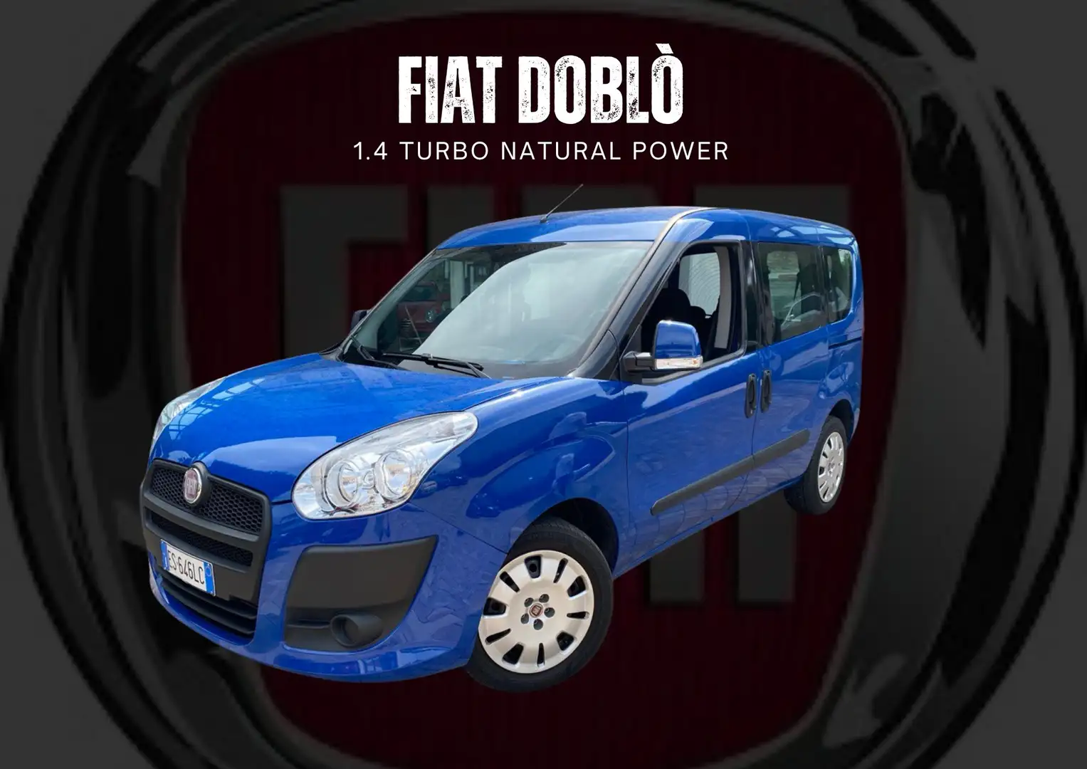 Fiat Doblo 1.4 tjt natural power Dynamic 120cv km 84000 Bleu - 1