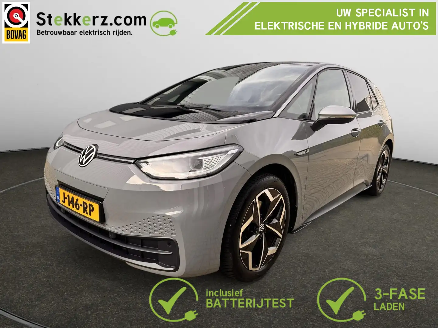 Volkswagen ID.3 First Plus 58 kWh Trekhaak, Camera, SOH 94% Gris - 1