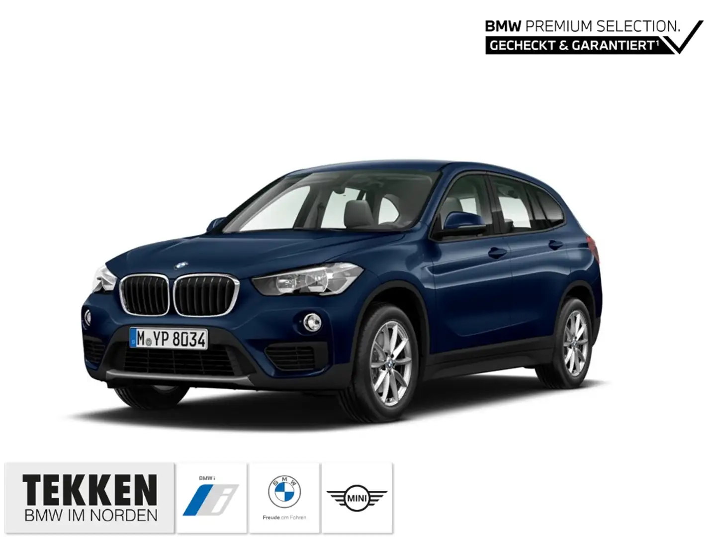 BMW X1 sDrive 18 i Advantage AHK LED PDC Bleu - 1