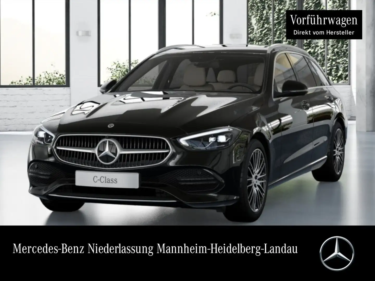 Mercedes-Benz C 180 T AVANTG+360+AHK+LED+TOTW+KEYLESS+9G Negro - 1