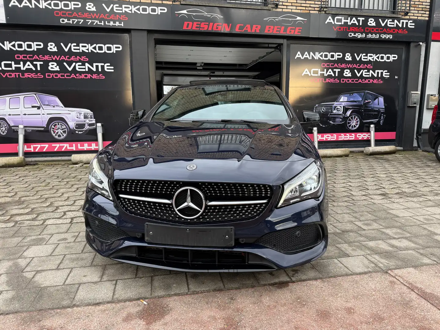 Mercedes-Benz CLA 180 CLA 180  Pack AMG Panorama Xenon Navi*1er Proprio* Bleu - 1