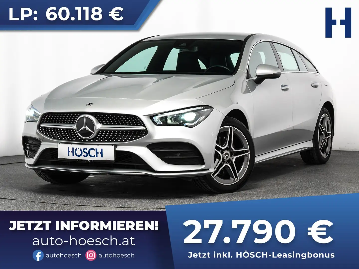 Mercedes-Benz CLA 250 e SB AMG LEDER AHK KAMERA -54% Grau - 1