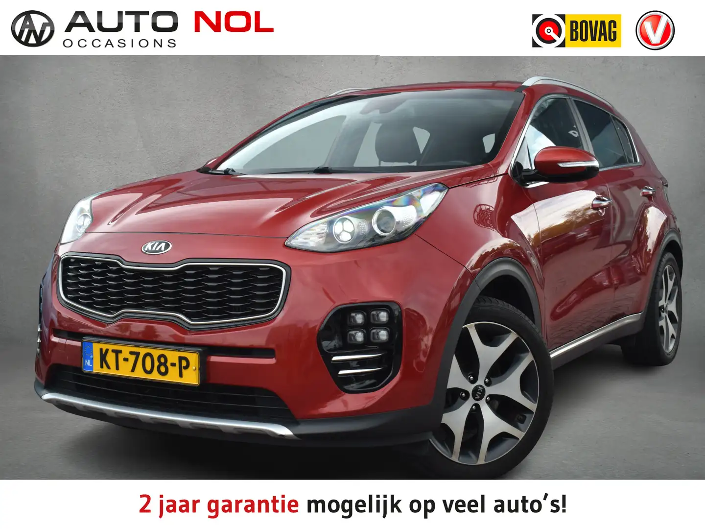Kia Sportage 1.6 T-GDI GT-Line First Edition | 177PK | Leder | Rood - 1
