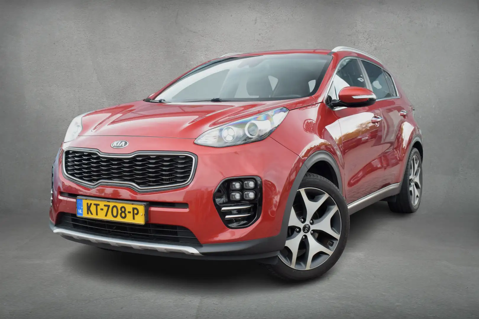 Kia Sportage 1.6 T-GDI GT-Line First Edition | 177PK | Leder | Rood - 2