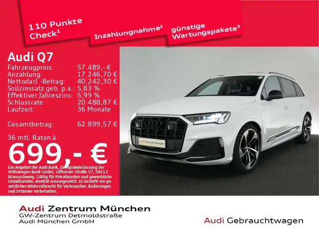 Audi Q7 50 TDI qu. tiptr. S line competition+ Pano/AH