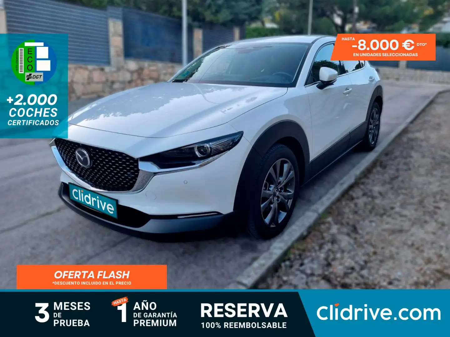 Mazda CX-30 2.0 e-Skyactiv-X Exclusive Line AWD 137kW Blanco - 1