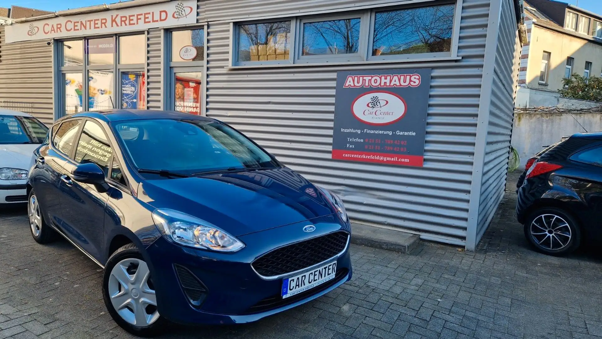 Ford Fiesta 1.1 SPURHALTE+KLIMA+BLUETOOTH Blau - 1