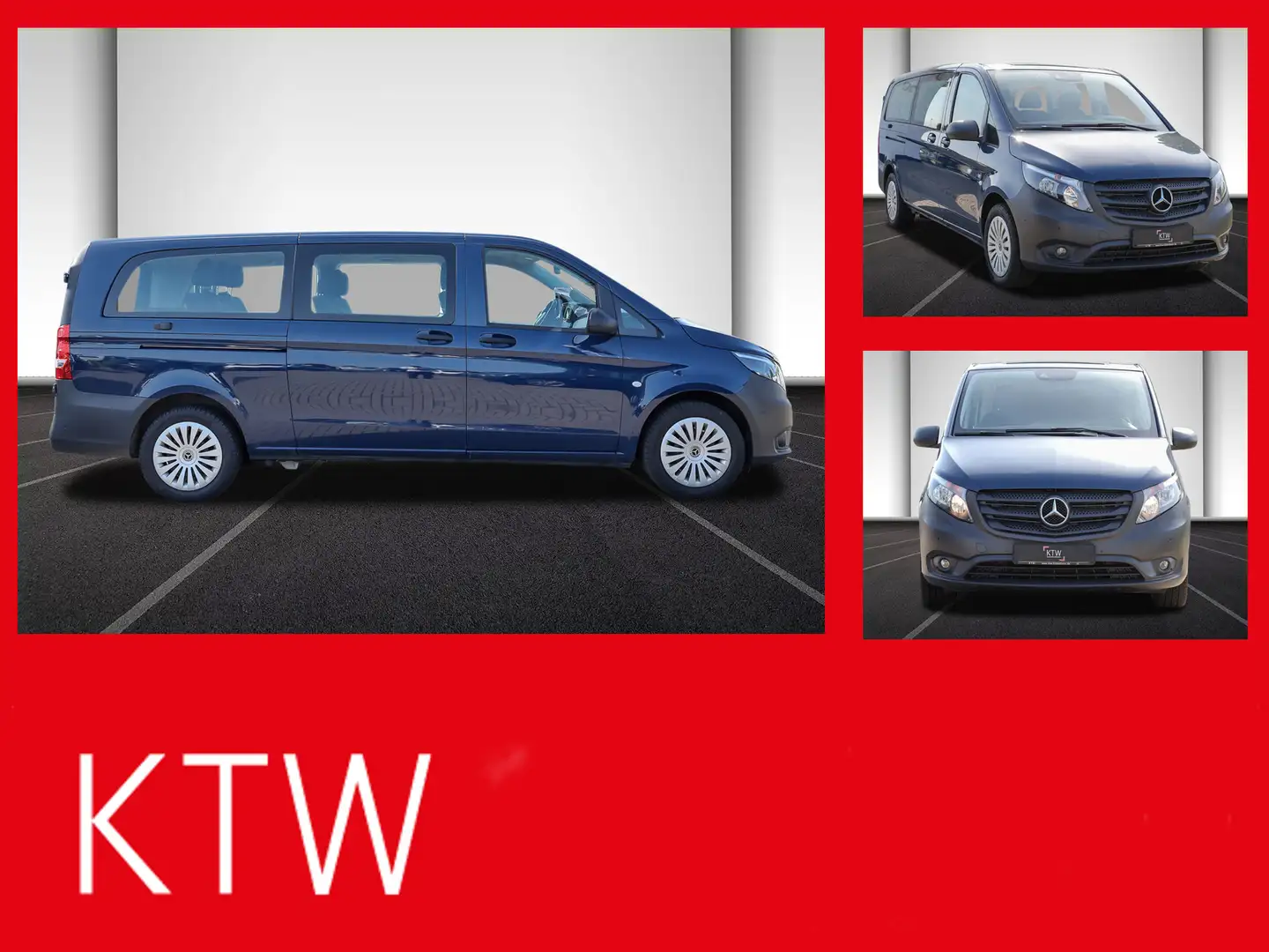 Mercedes-Benz Vito 114 TourerPro,Extralang,8Sitzer,Automatik Blau - 1