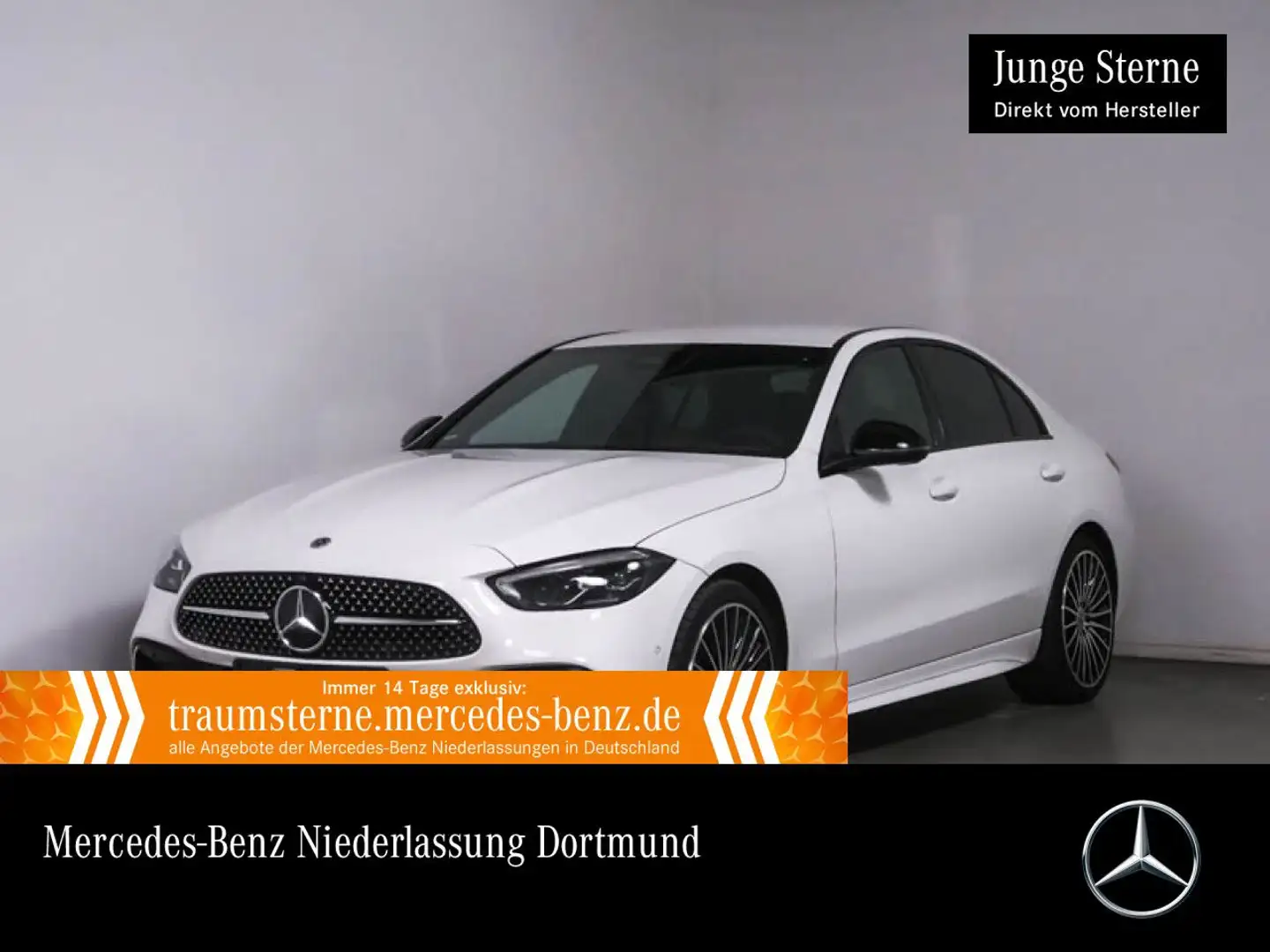 Mercedes-Benz C 300 AMG+NIGHT+LED+KAMERA+19"+TOTW+KEYLESS+9G Weiß - 1