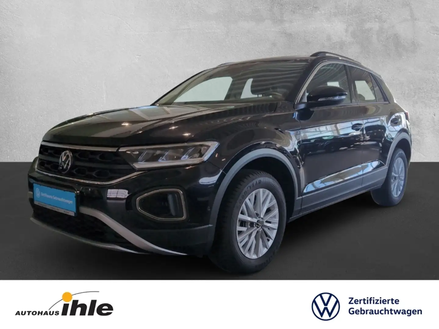 Volkswagen T-Roc Life 1,0 TSI Gar.06.2029 NAVI+R-FAHRKAMERA+ACC Schwarz - 1