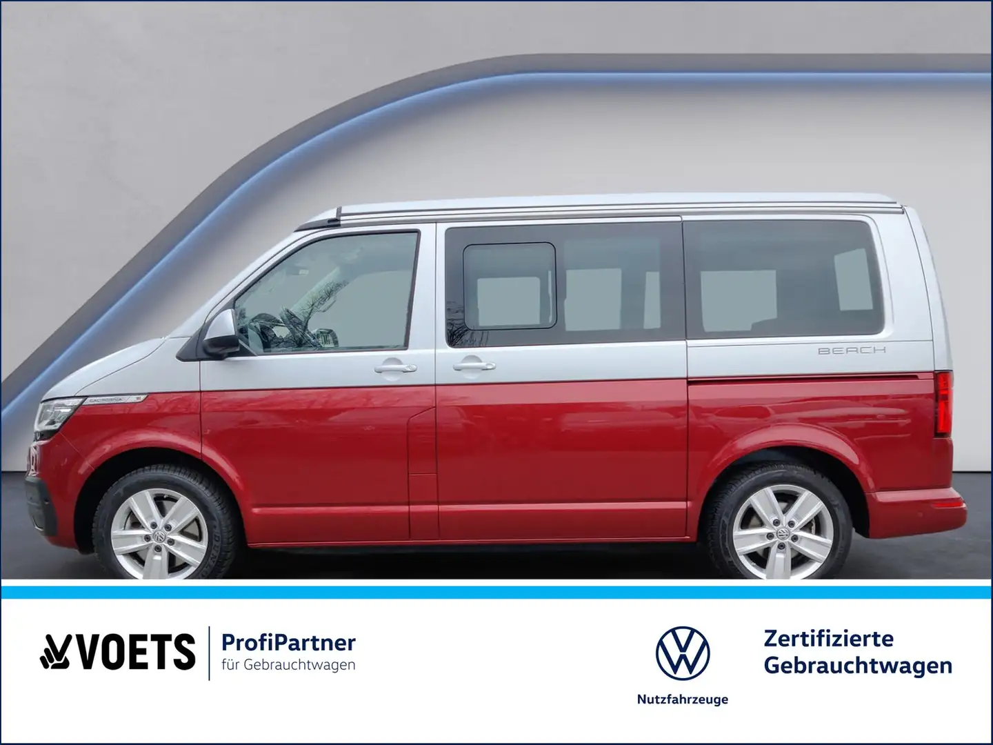 Volkswagen T6 California 6.1 Beach Tour 2.0 TDI 4Motion DSG AHK+NAVI+LED Plateado - 2